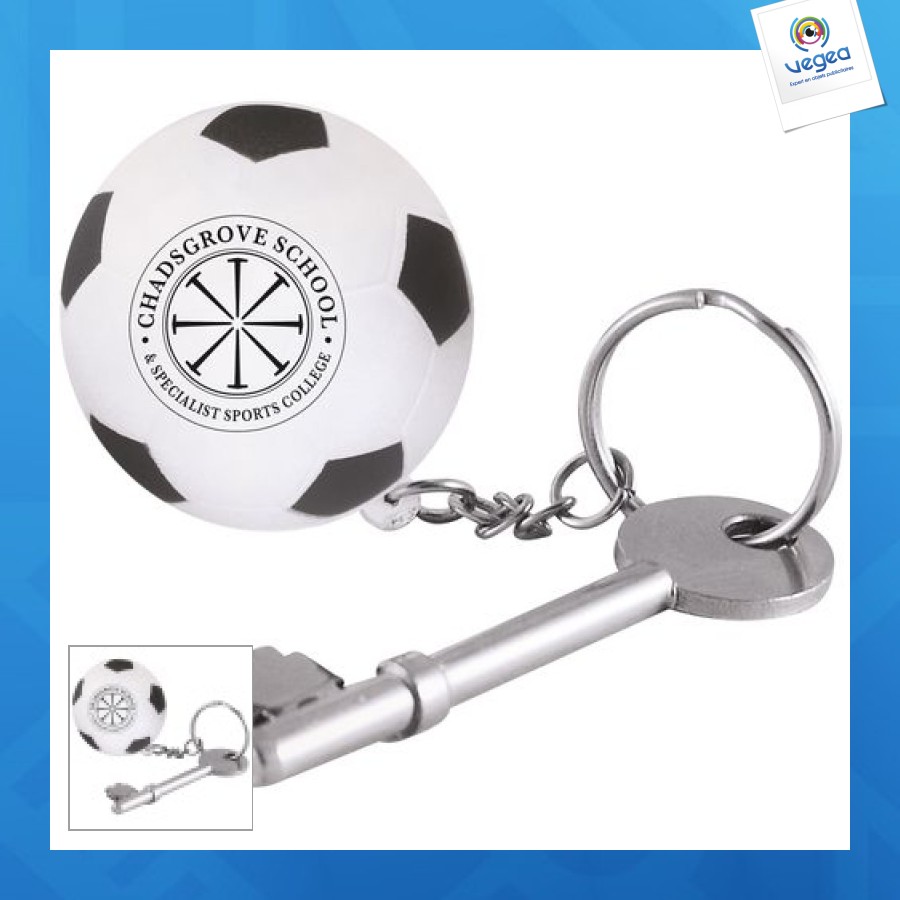 Anti-stress football keyring