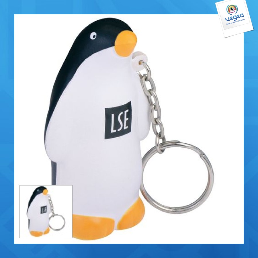 Anti-stress penguin keyring
