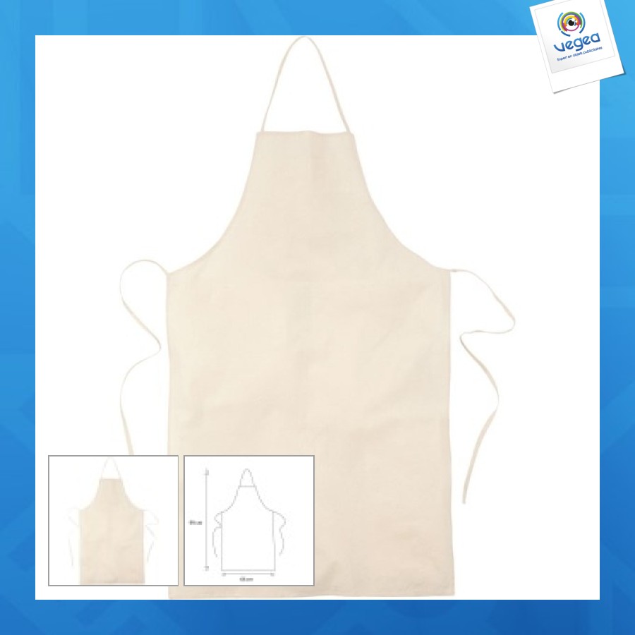 Apron cotton ecru 155g express 48h