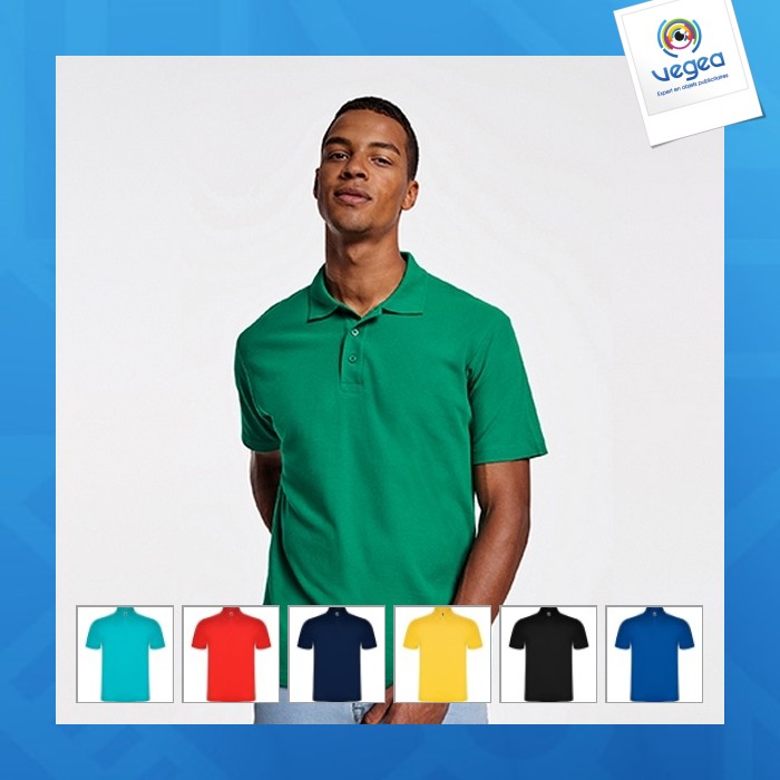 Austral - polo shirt, short sleeves, 3 button placket