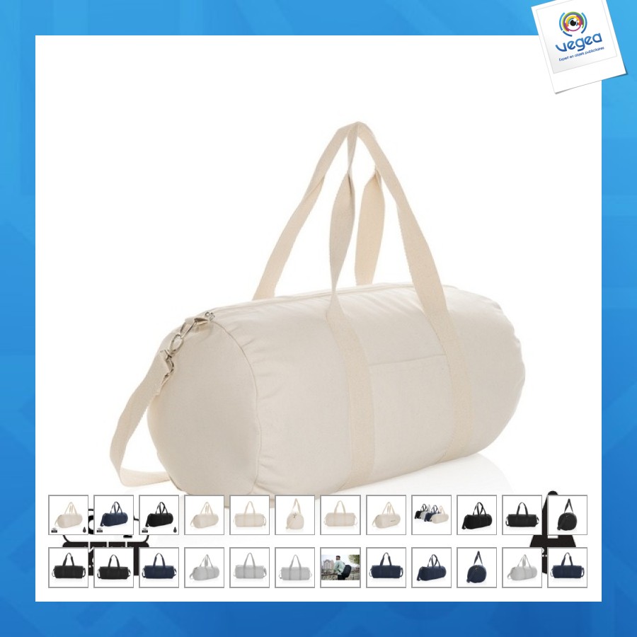 Aware impact recycled canvas sports bag