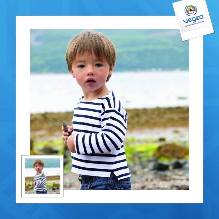 Baby t-shirt - baby breton top
