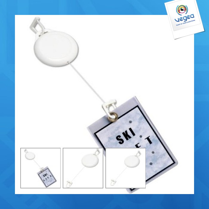 Badge holder with cord