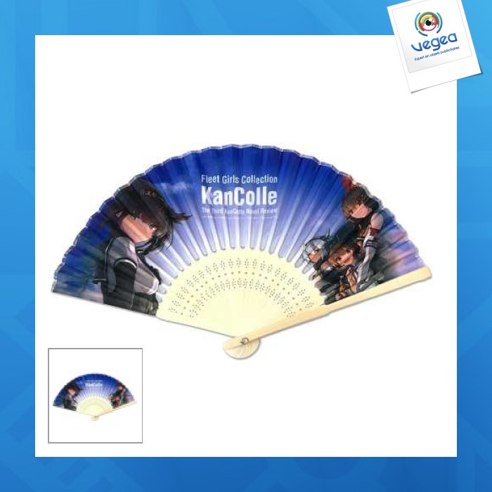 Bamboo and fabric fan