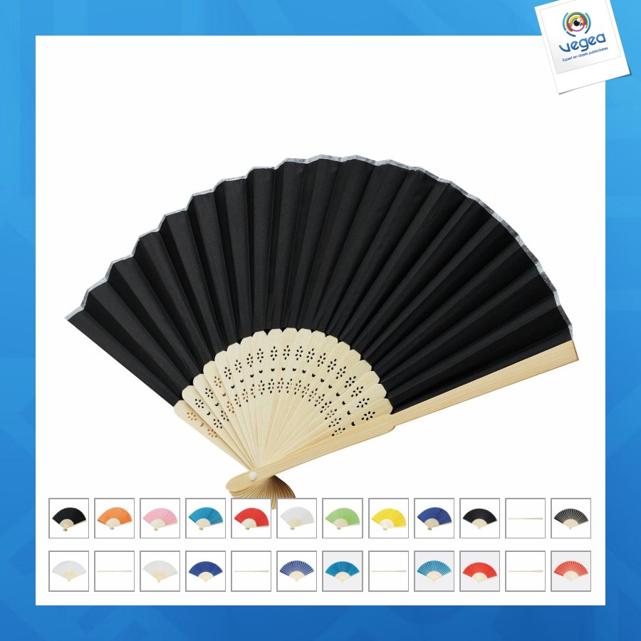 Bamboo cool folding fan