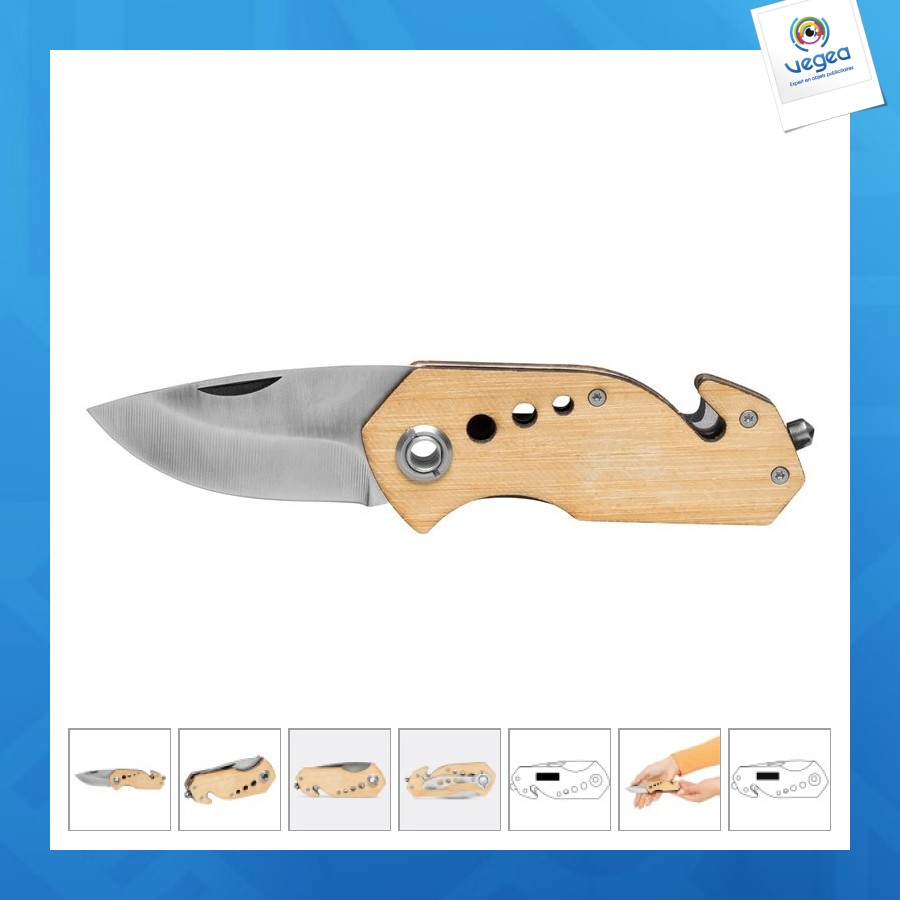 Bamboo hit pocket knife
