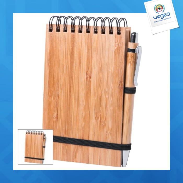 Bamboo notebook and pen set