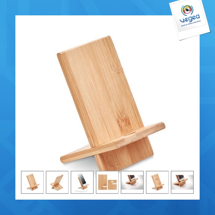 Bamboo phone holder