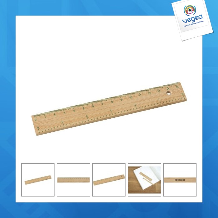 Bamboo ruler 15cm
