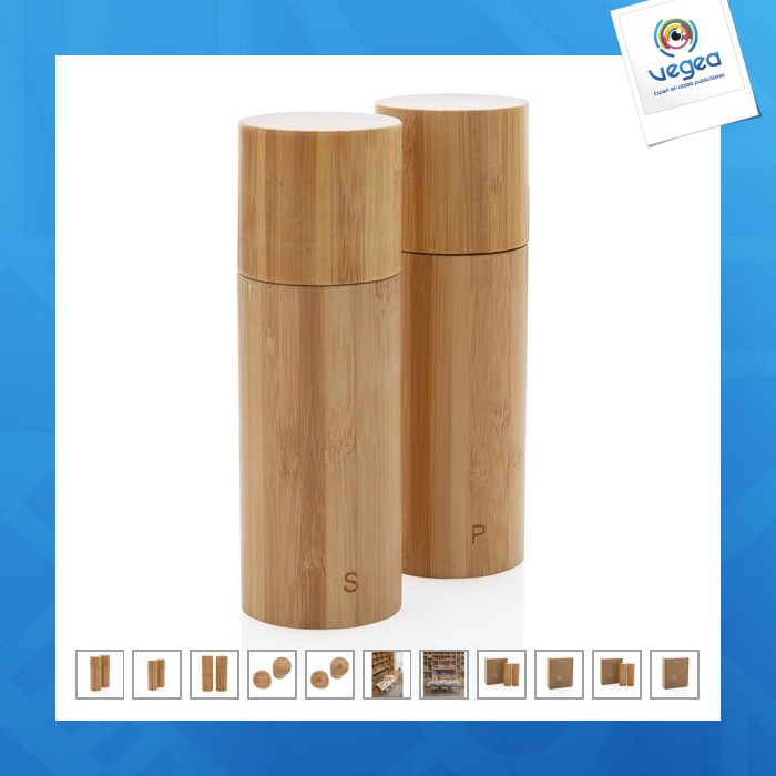Bamboo salt and pepper set