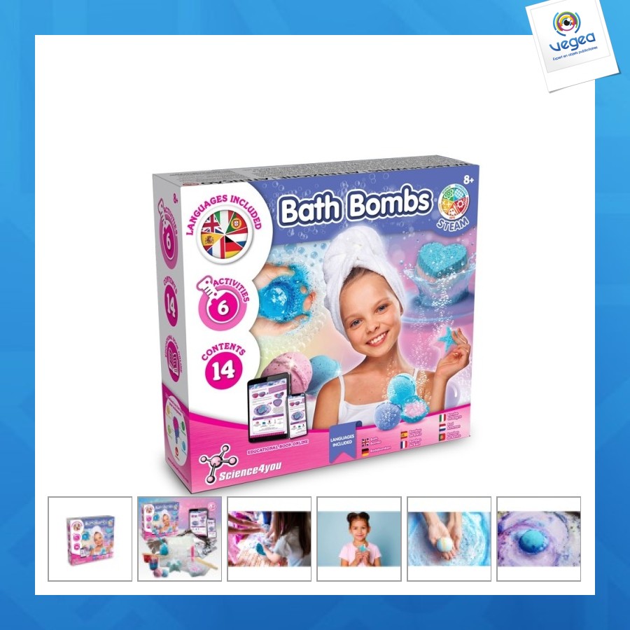 Bath bombs kit i. educational toy for children