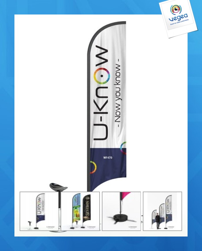 Beach flag sail 4m70