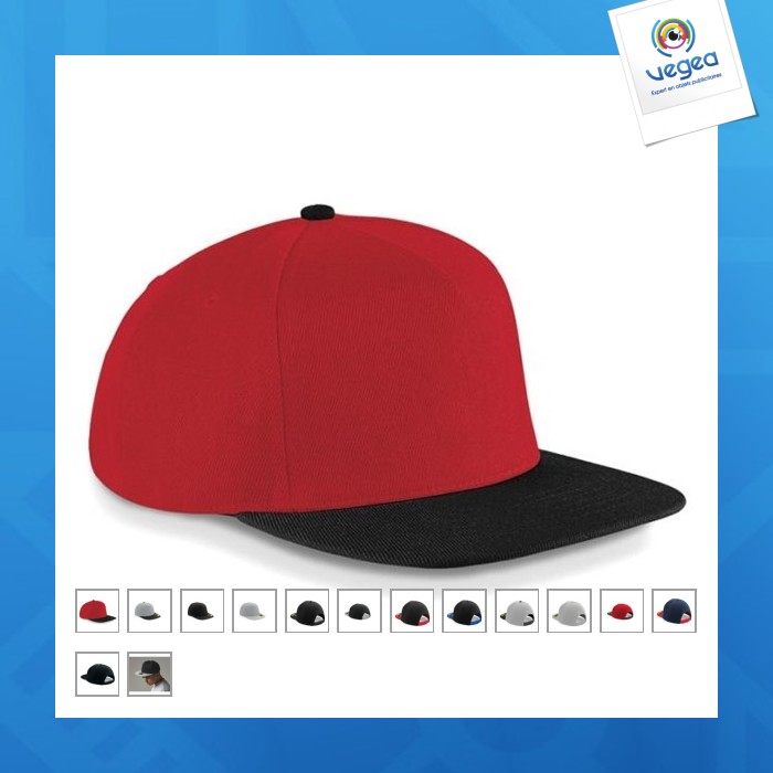 Beechfield rapper-style cap