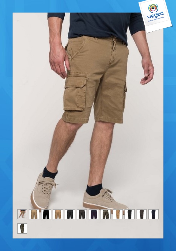 Bermuda shorts multi pockets man