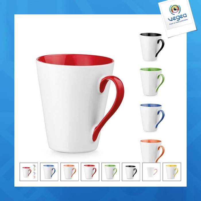 Bicolour flared mug 