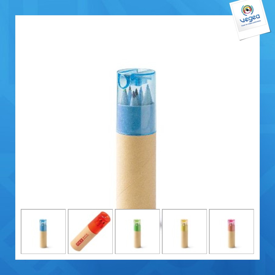 Bisa 6 crayons de couleur 