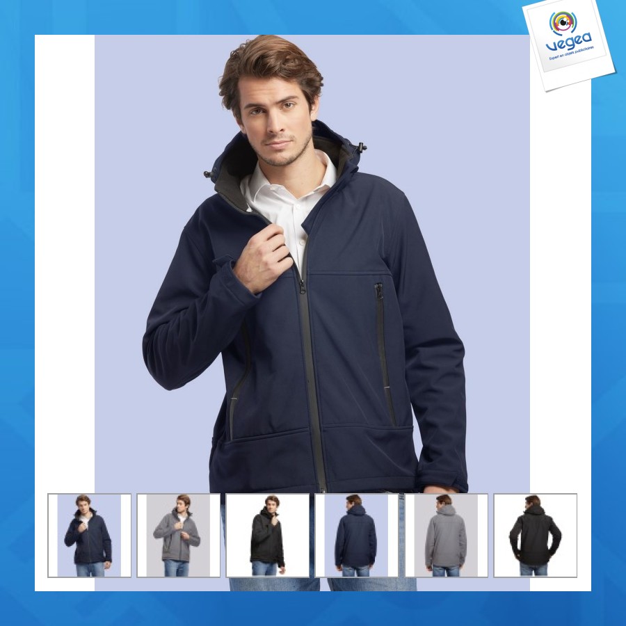 Blouson softshell homme rpet