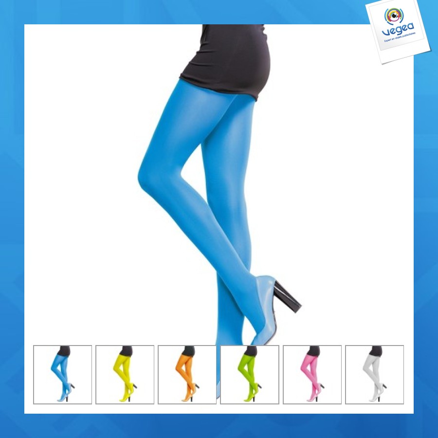 Blue fluorescent tights