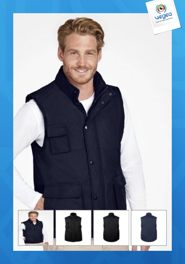 Bodywarmer multi pockets wells