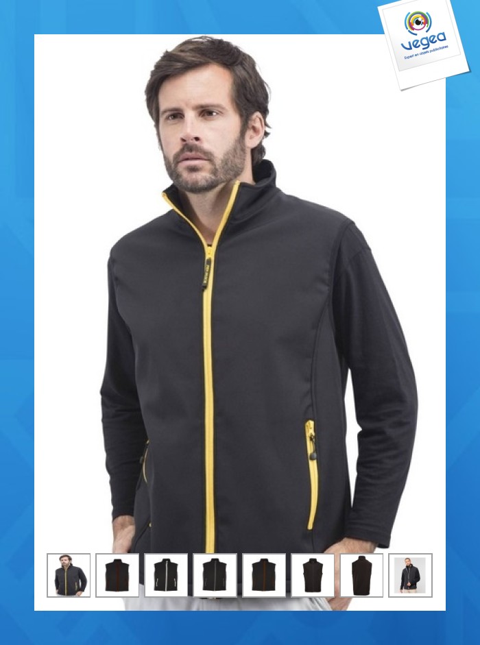Bodywarmer soft-shell 2 layers