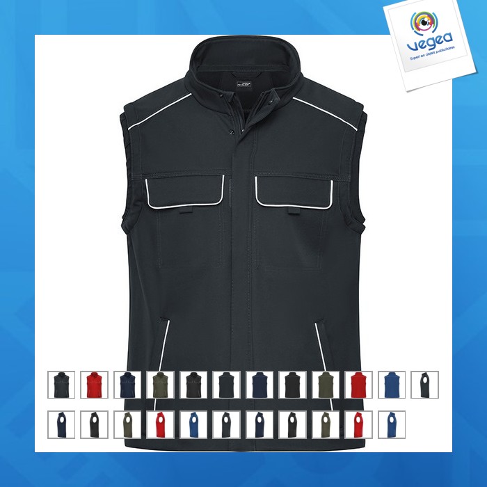 Bodywarmer softshell workwear - daiber