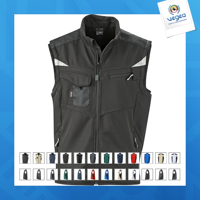 Bodywarmer workwear unisex