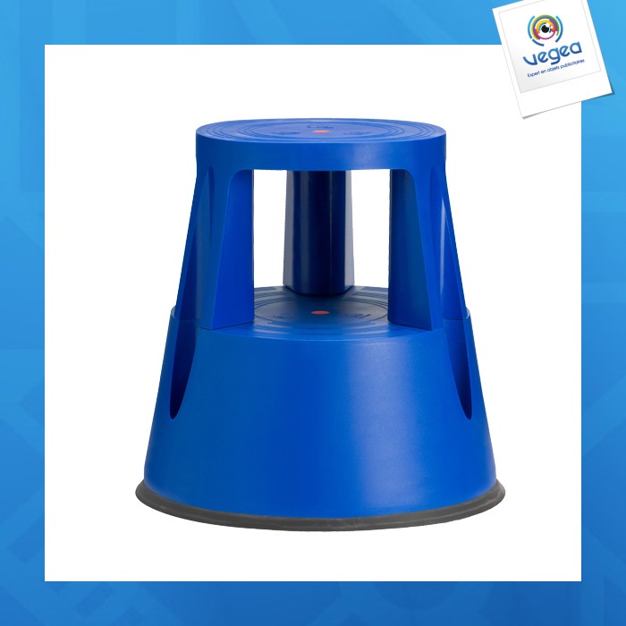 Booster step - tabouret 2 marches bleu