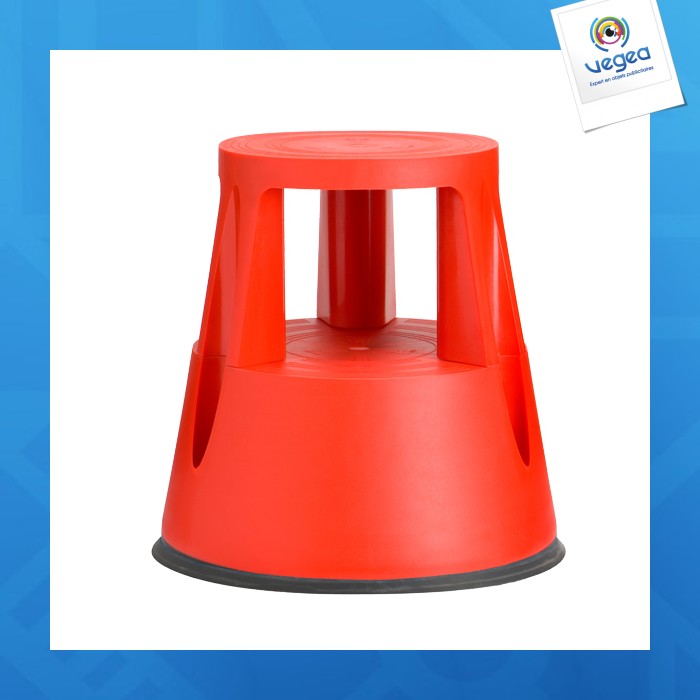 Booster step - tabouret 2 marches rouge