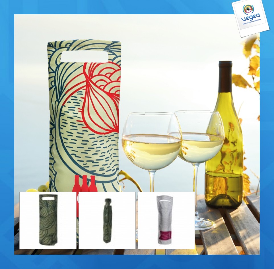 Bottle bag made of telia fabric