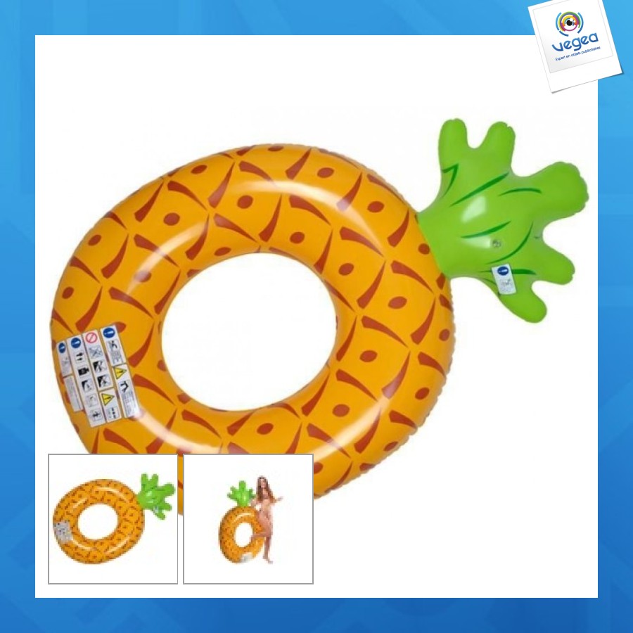 Bouée gonflable ananas
