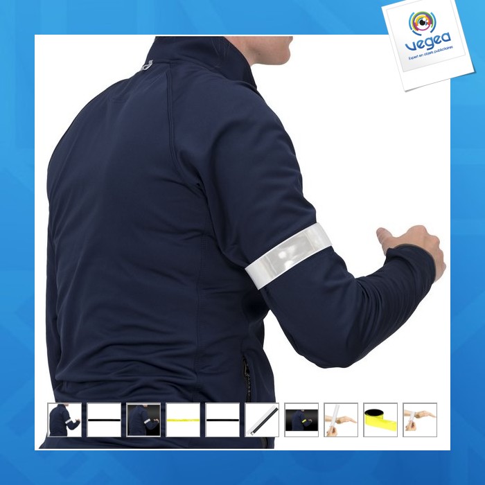 Brassard slap rfx réfléchissant de 44 cm en pvc