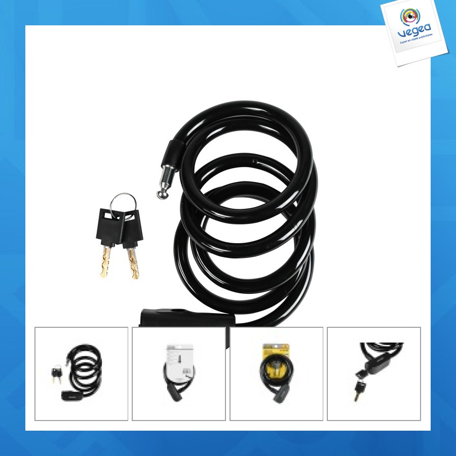 Câble antivol 380 12 x 1500 mm