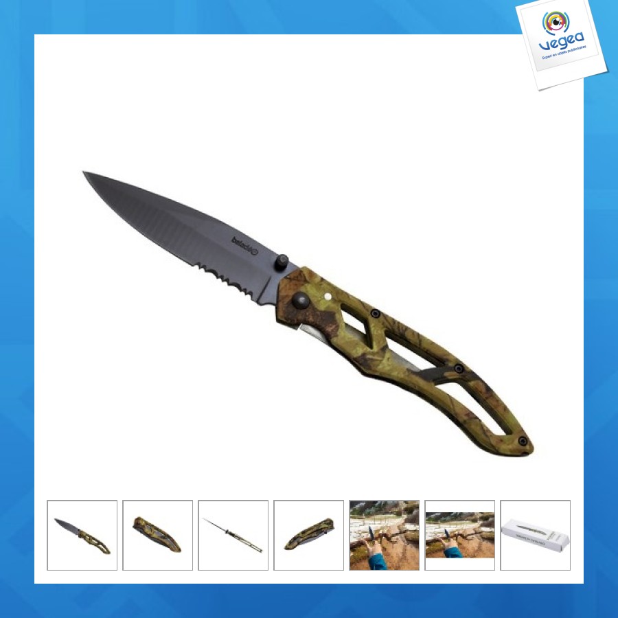 Camouflage folding knife