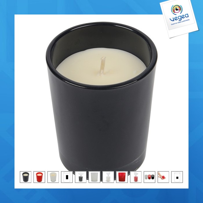 Candle in a coloured glass
