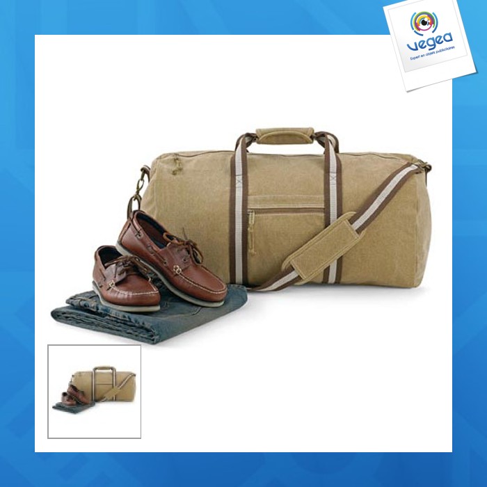 Canvas travel bag quadra