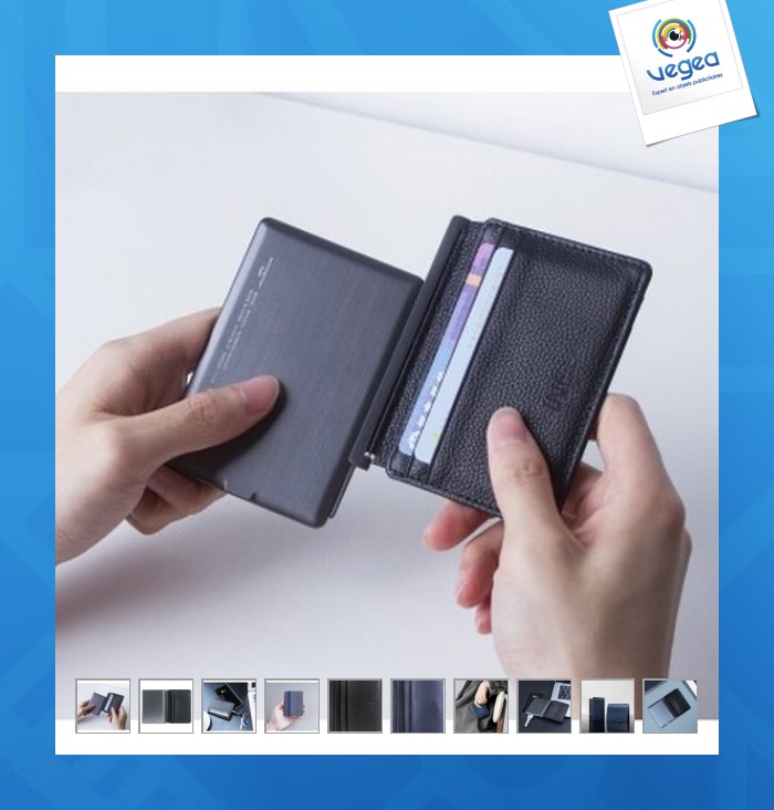 Card holder with integrated battery - iné the wallet