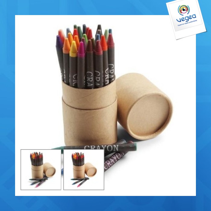 Cardboard tube of 30 grease pencils