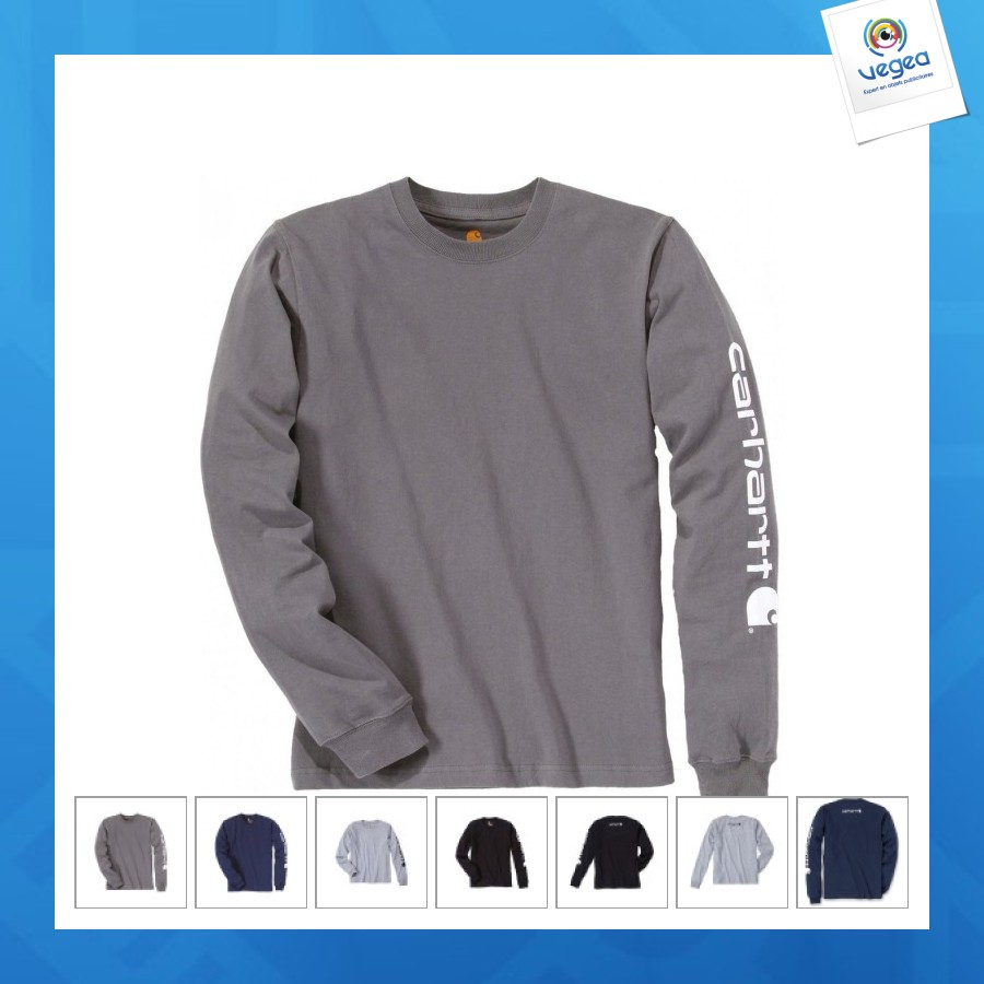 Carhartt® long sleeve logo t-shirt