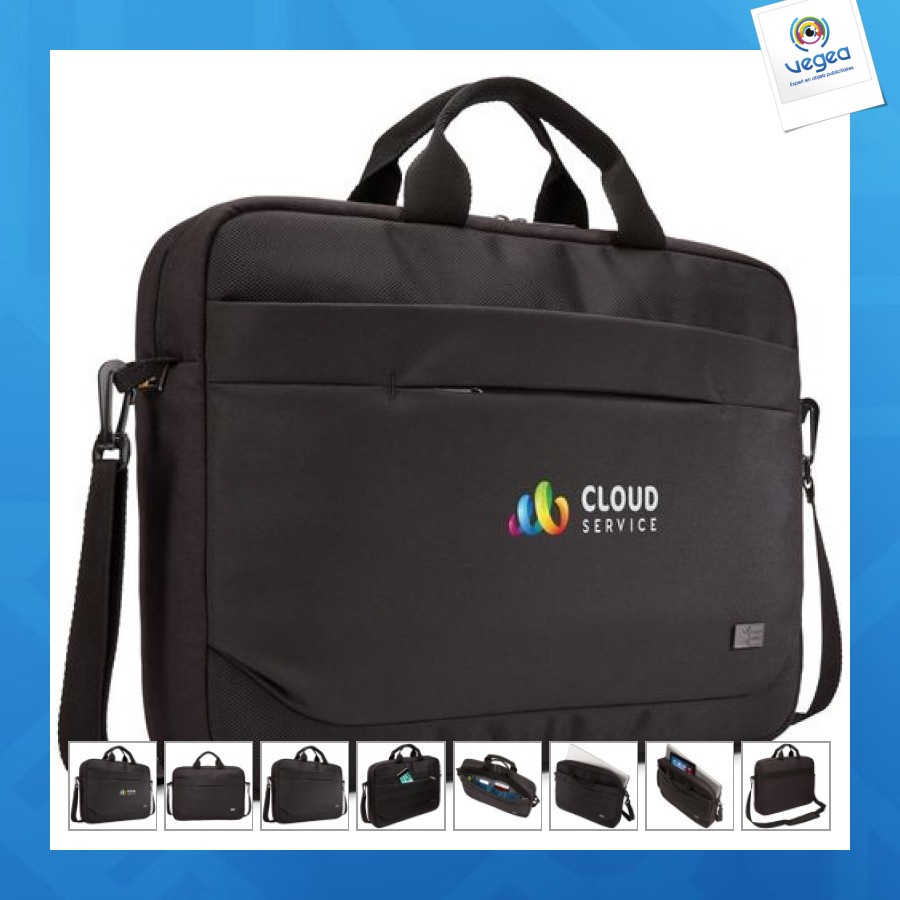 Case logic advantage laptop attache 17" black