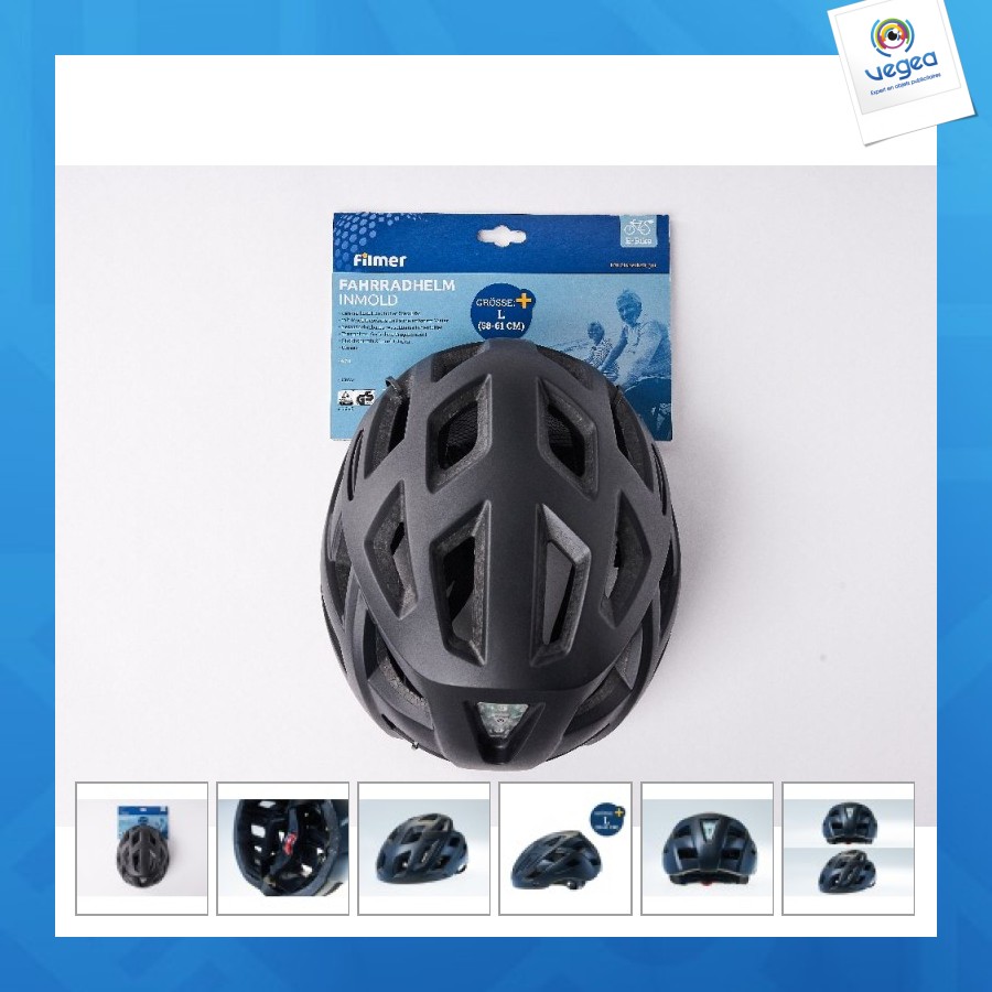 Casque de vélo inmold noir mat