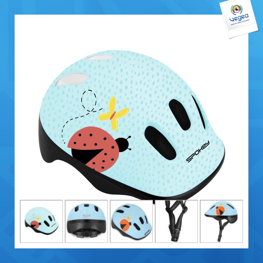 Casque pour enfant spokey fun ladybug