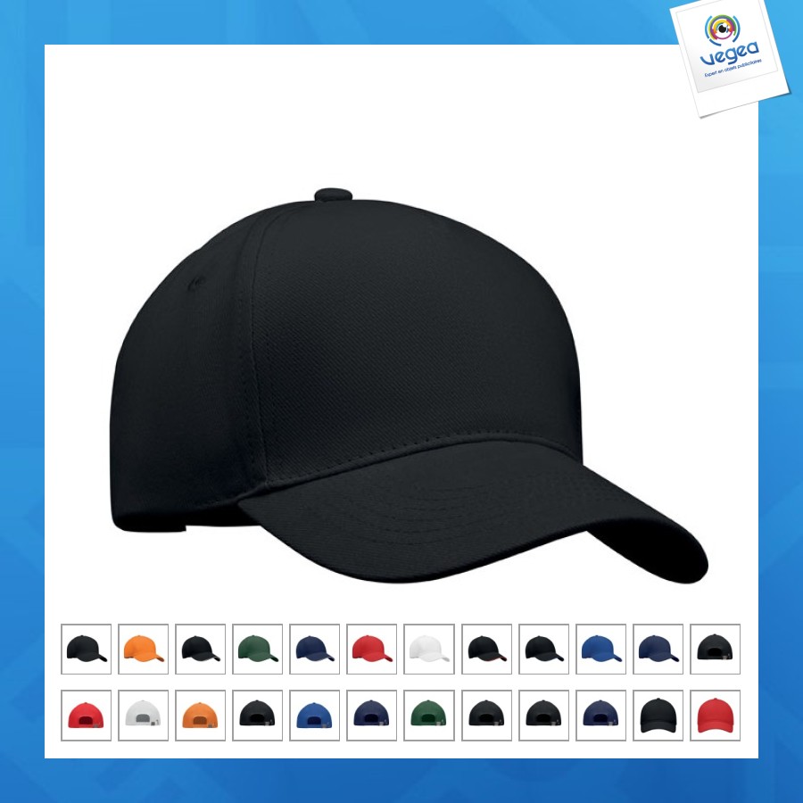 Casquette à 5 pans