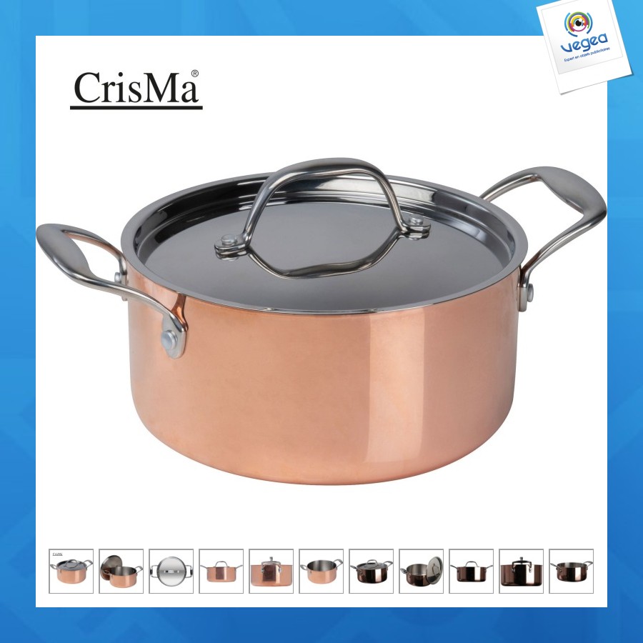 Casserole à induction avec couvercle