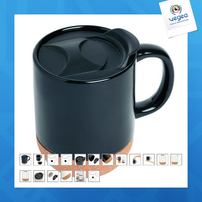 Ceramic cup with lid