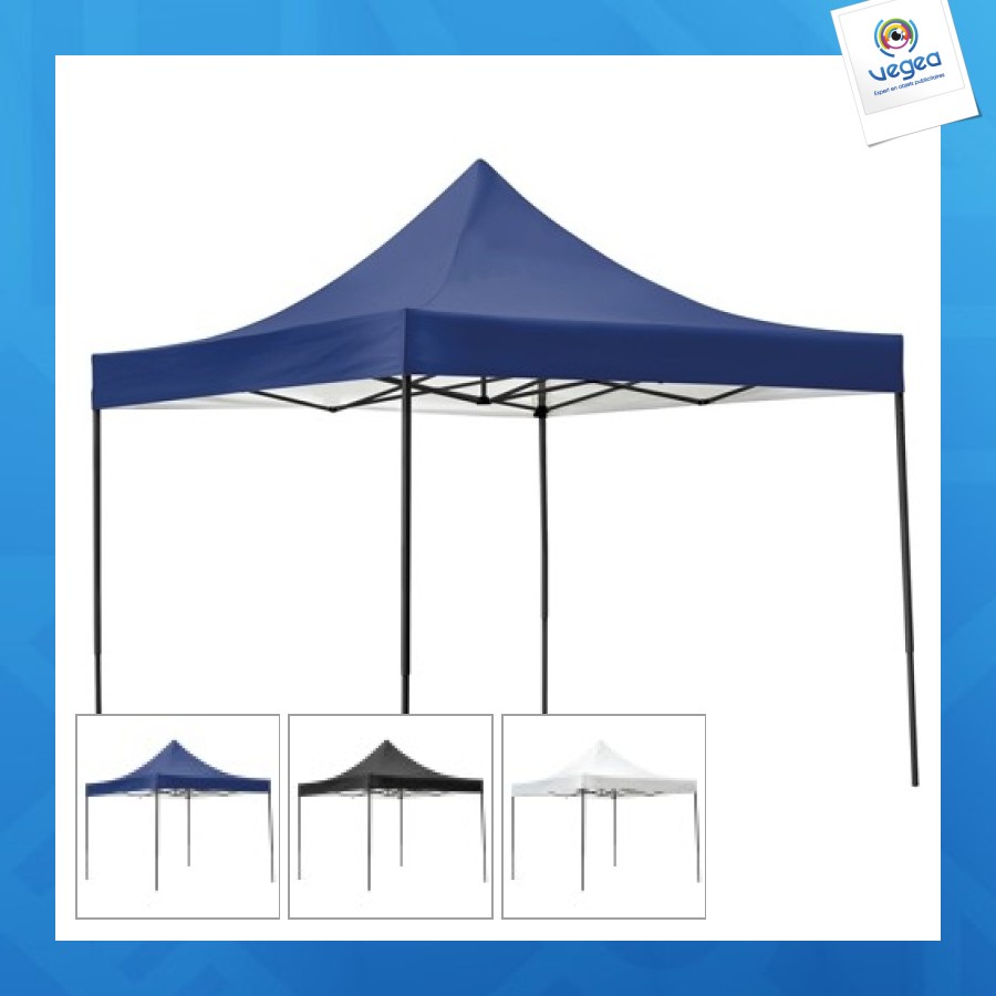 Chapiteau 3x3m acier et toile polyester