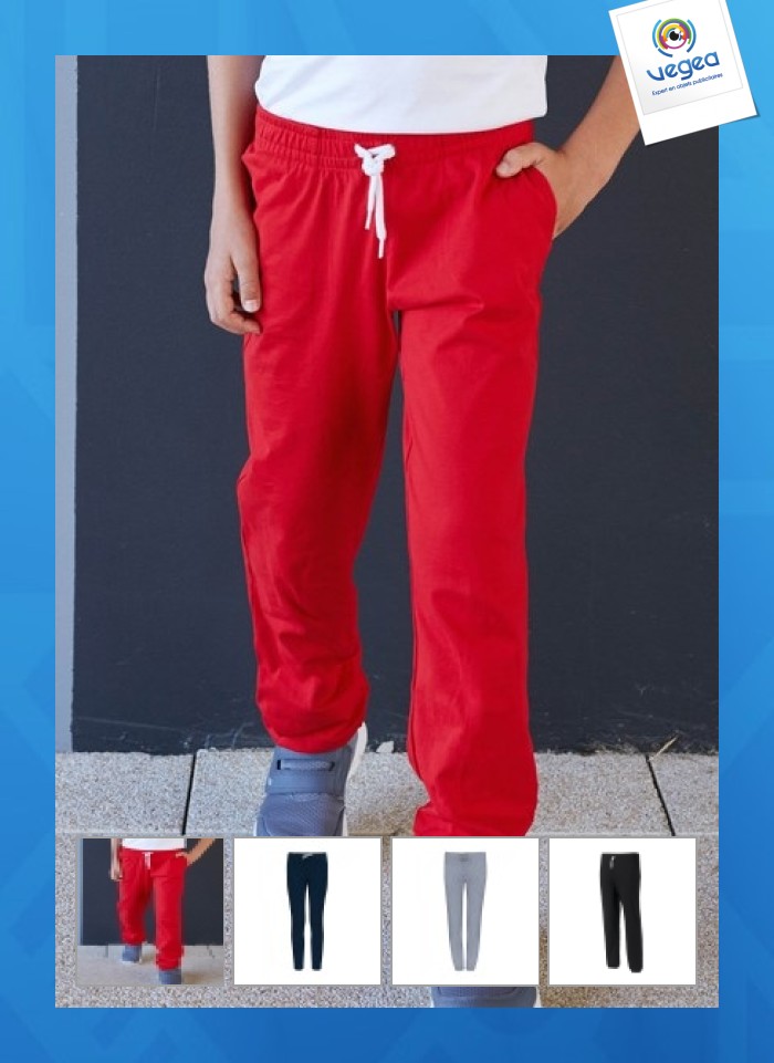 Children's lightweight cotton jogging trousers