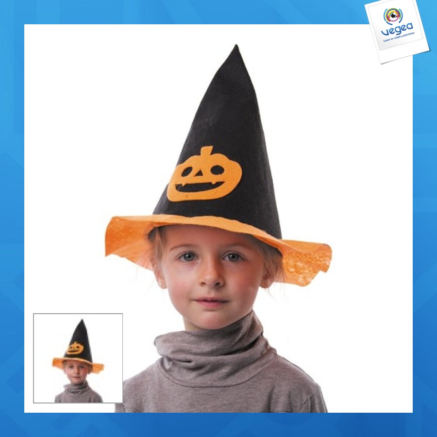 Children's pumpkin felt hat