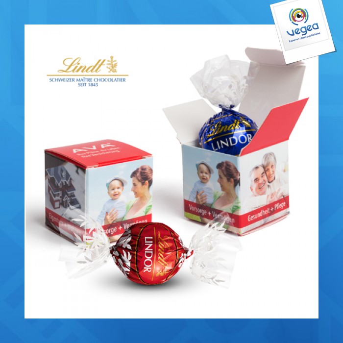 Chocolate lindor cube truffle