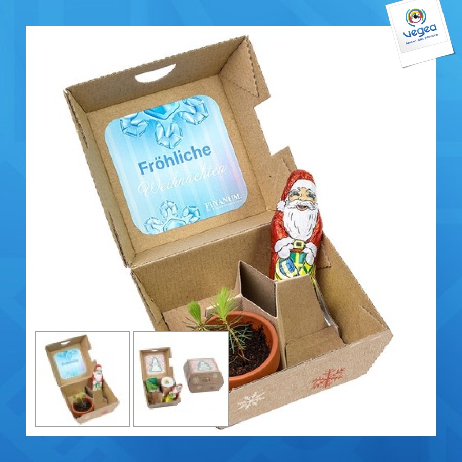 Christmas gift box - father christmas earthenware and chocolate pots Christmas gift box - father christmas earthenware and chocolate pots