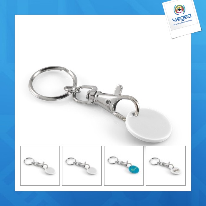 Classic token key ring with plastic token